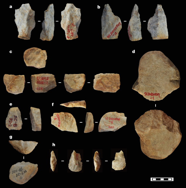 Some of the tools found at the site.